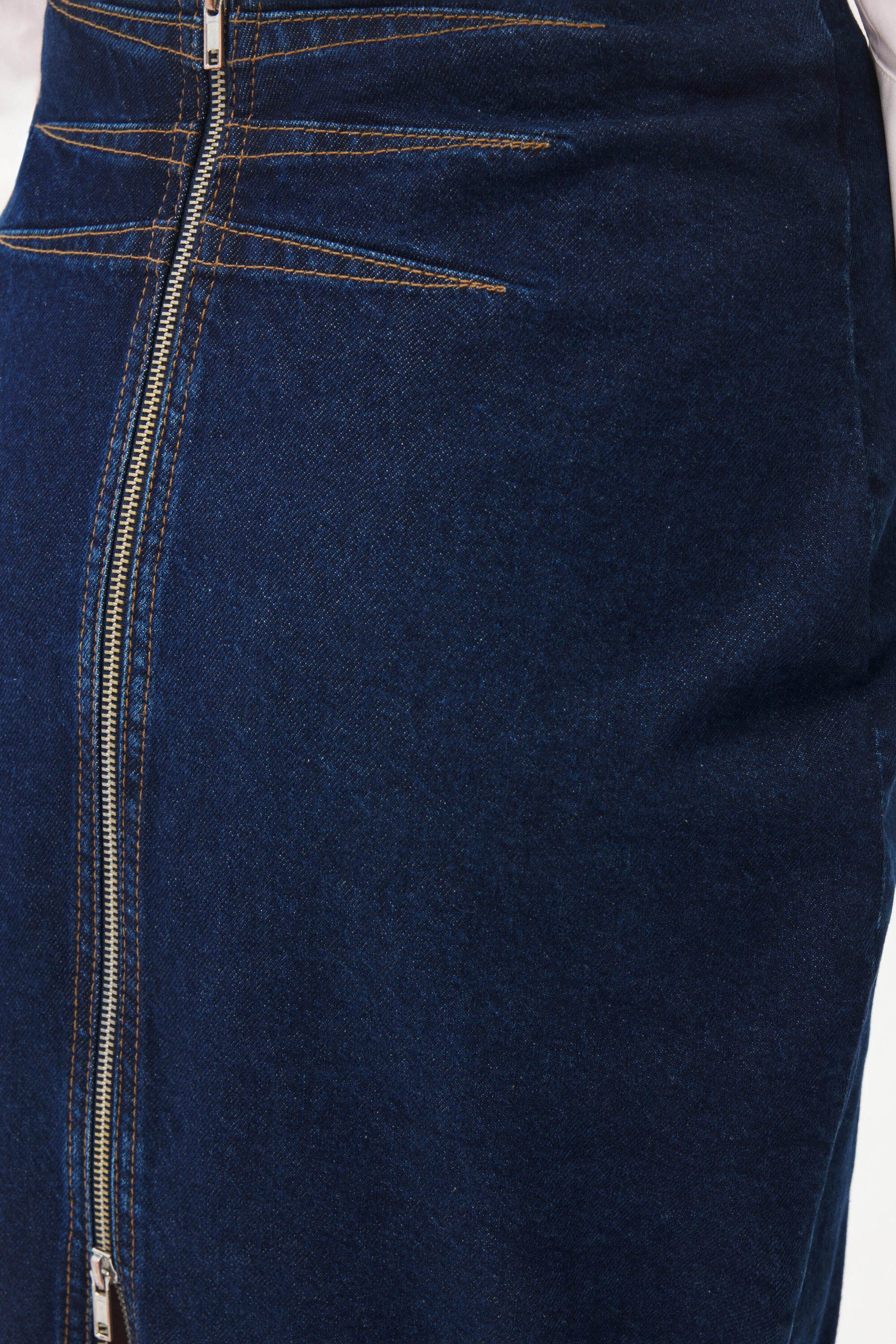 adL Jeansrock Denim-Rock mit Ziernähten – Bild 4 von 5