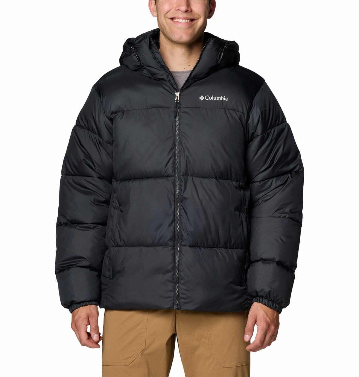 Columbia Winterjacke Puffect II Hooded (Thermarator Isolierung, wasserdicht) schwarz Herren