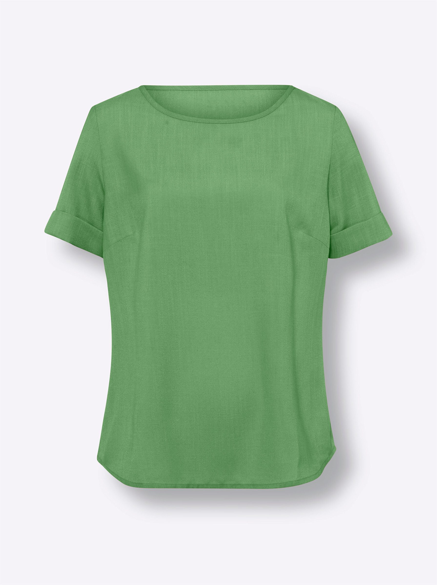 Sieh an! Klassische Bluse Schlupfbluse Kurzarm