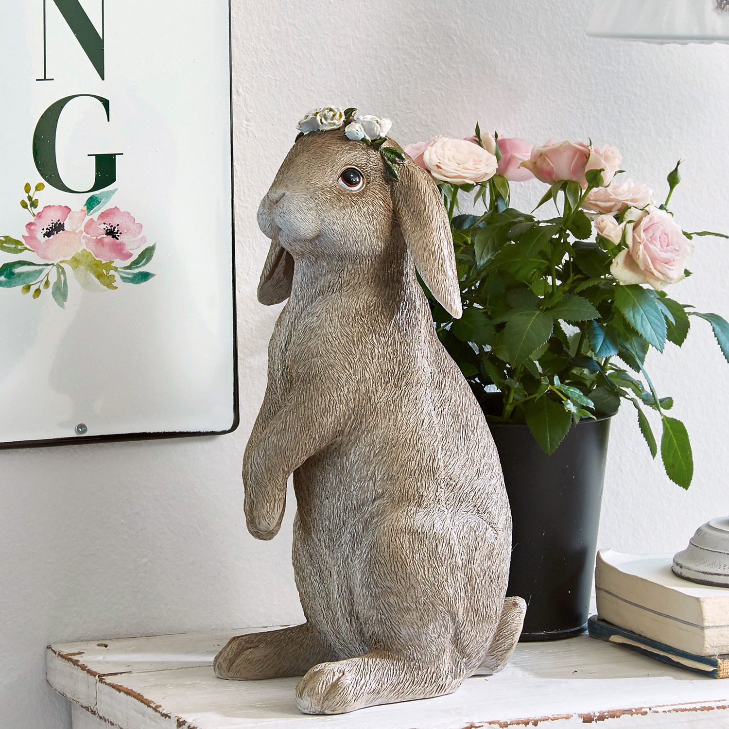 Mirabeau Osterfigur Hase Sweety braun
