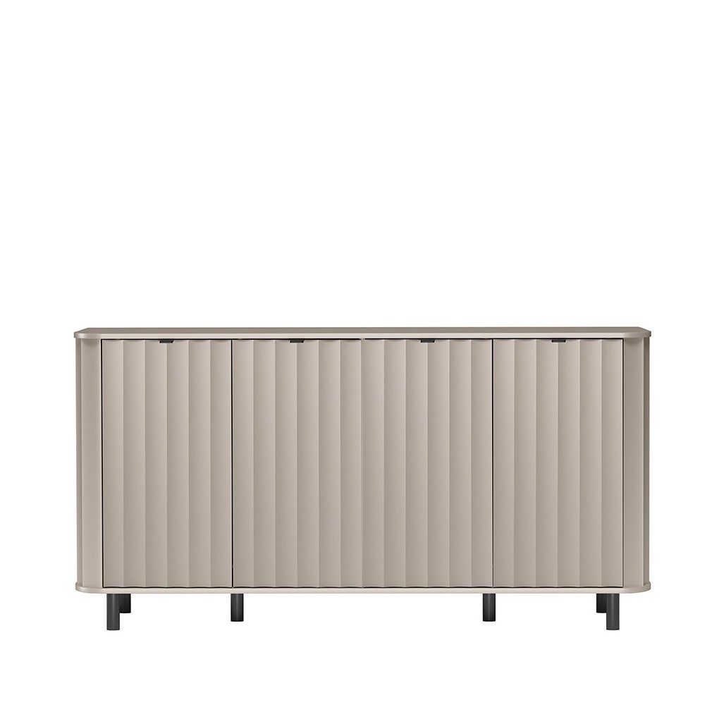 Masseno Kommode MODERNO 176,5 cm Sideboard mit 4 Türen Beige