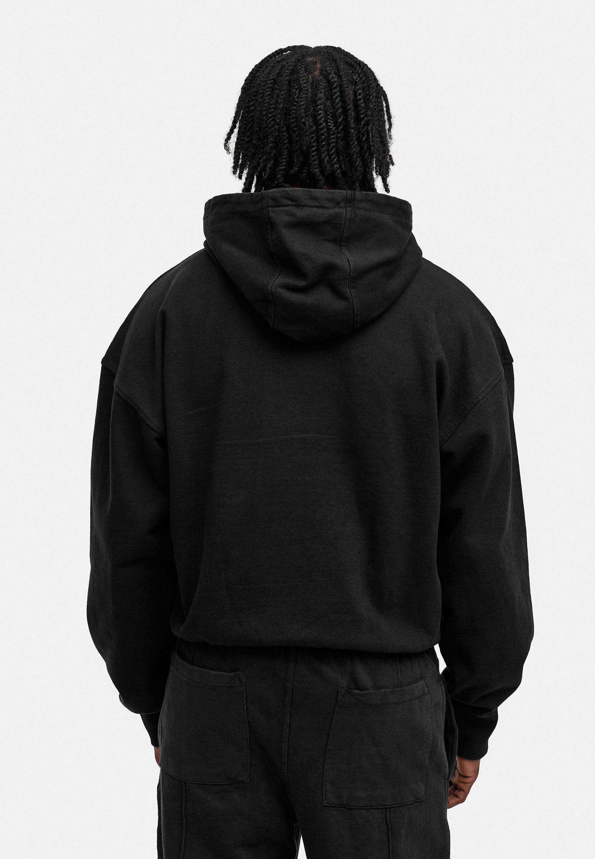 BEHYPE STUDIOS Hoodie IM OVERSIZE BOXY-FIT Herren Cord-less Kapuzenpullover lockeres Kapuzen-Sweatshirt Sweater – Bild 5 von 5