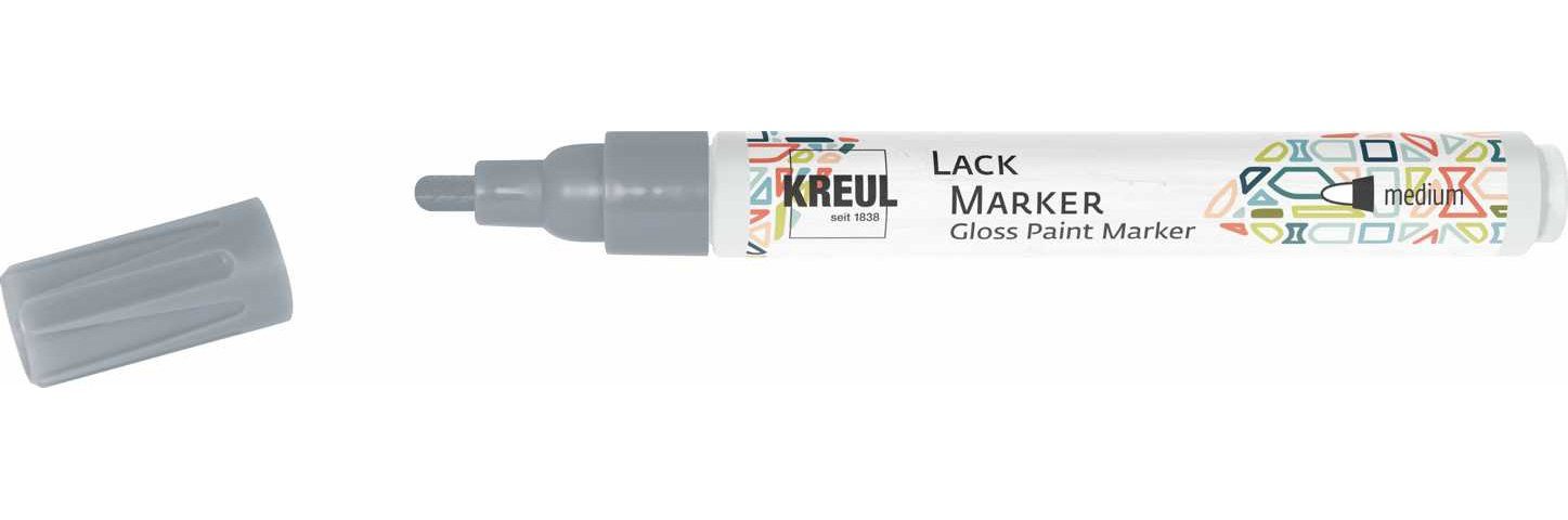 Kreul Lackmarker Lackmalstift medium, Silber 2-4mm