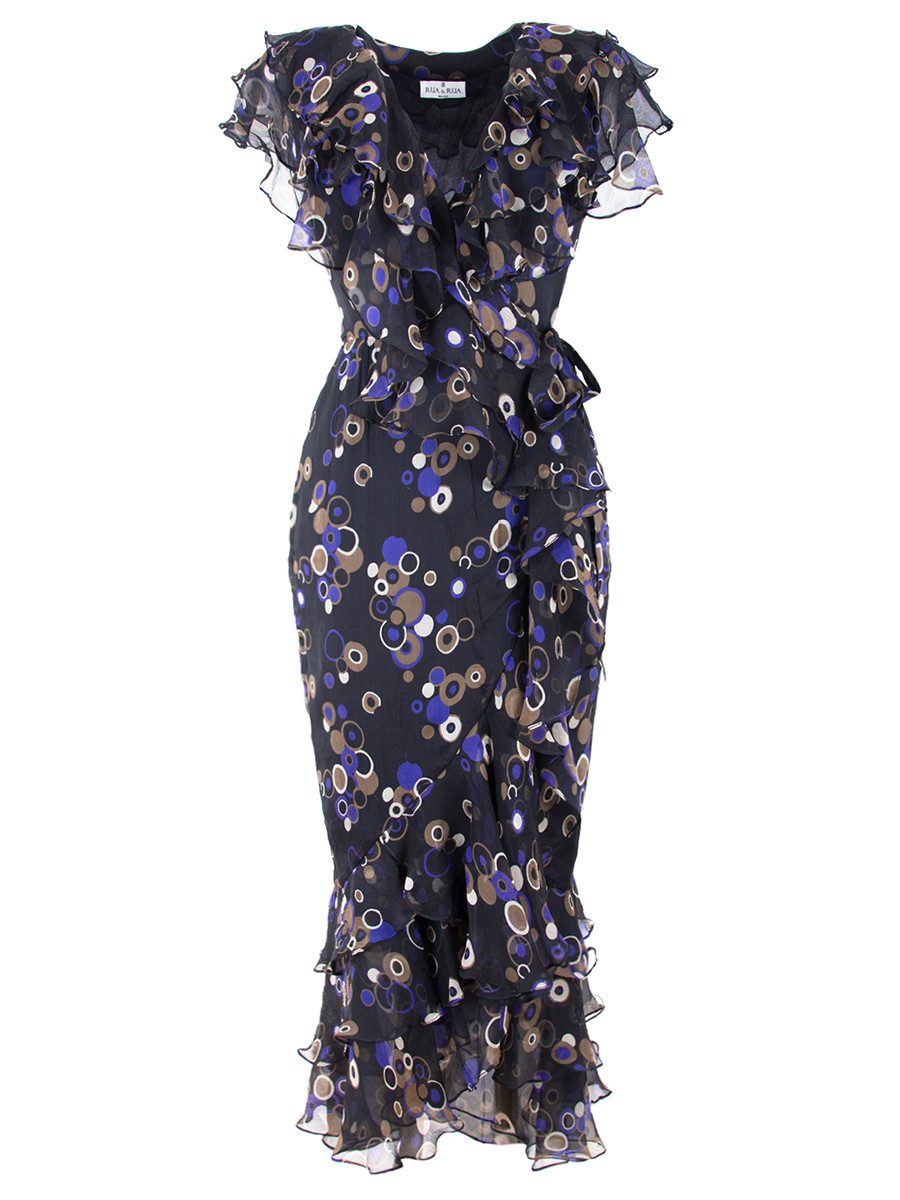 Wickelkleid aus Seide Kleid Midikleid