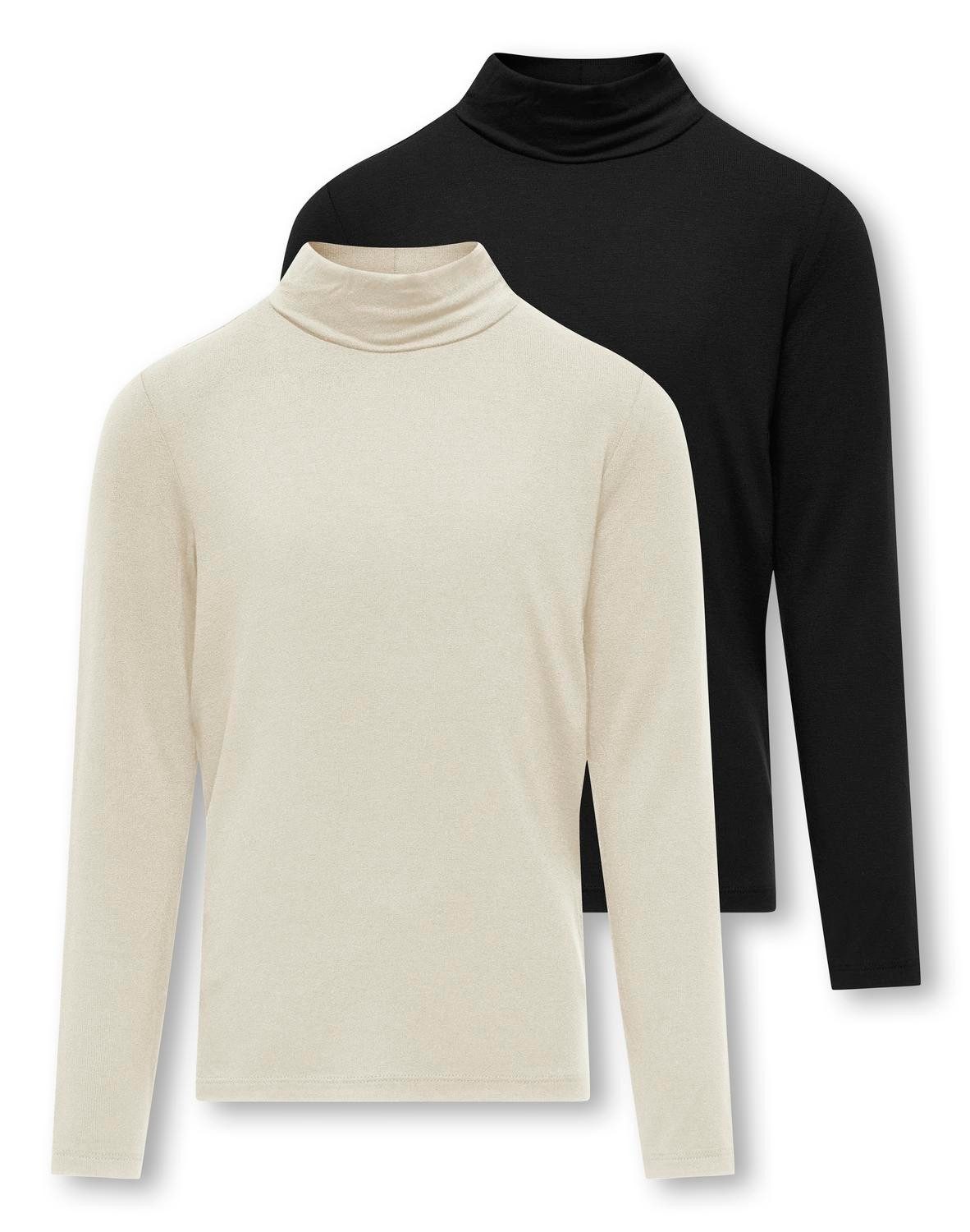 KIDS ONLY Rollkragenshirt (2-tlg) Koglela L/S Rollneck Top 2-Pack Jrs