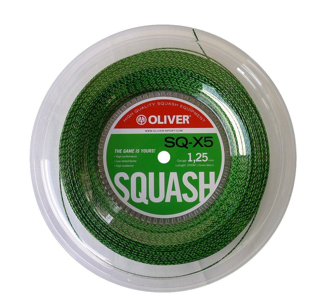 Squashsaite SQ X5 Wave grün/schwarz 200m Rolle