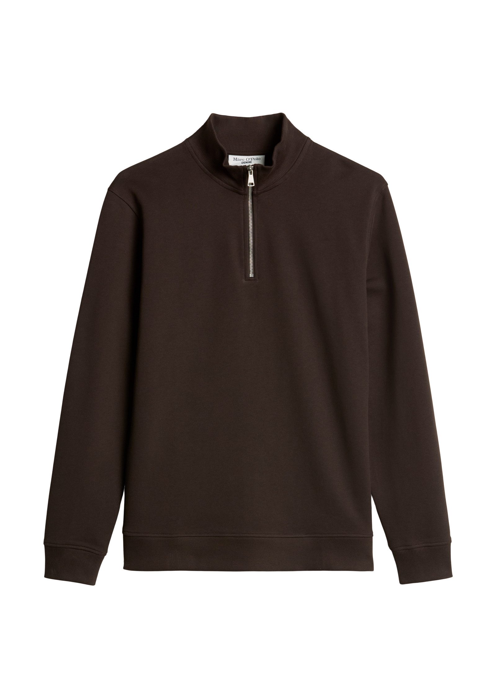 Marc O'Polo DENIM Sweatshirt Troyer aus reiner Bio-Baumwolle