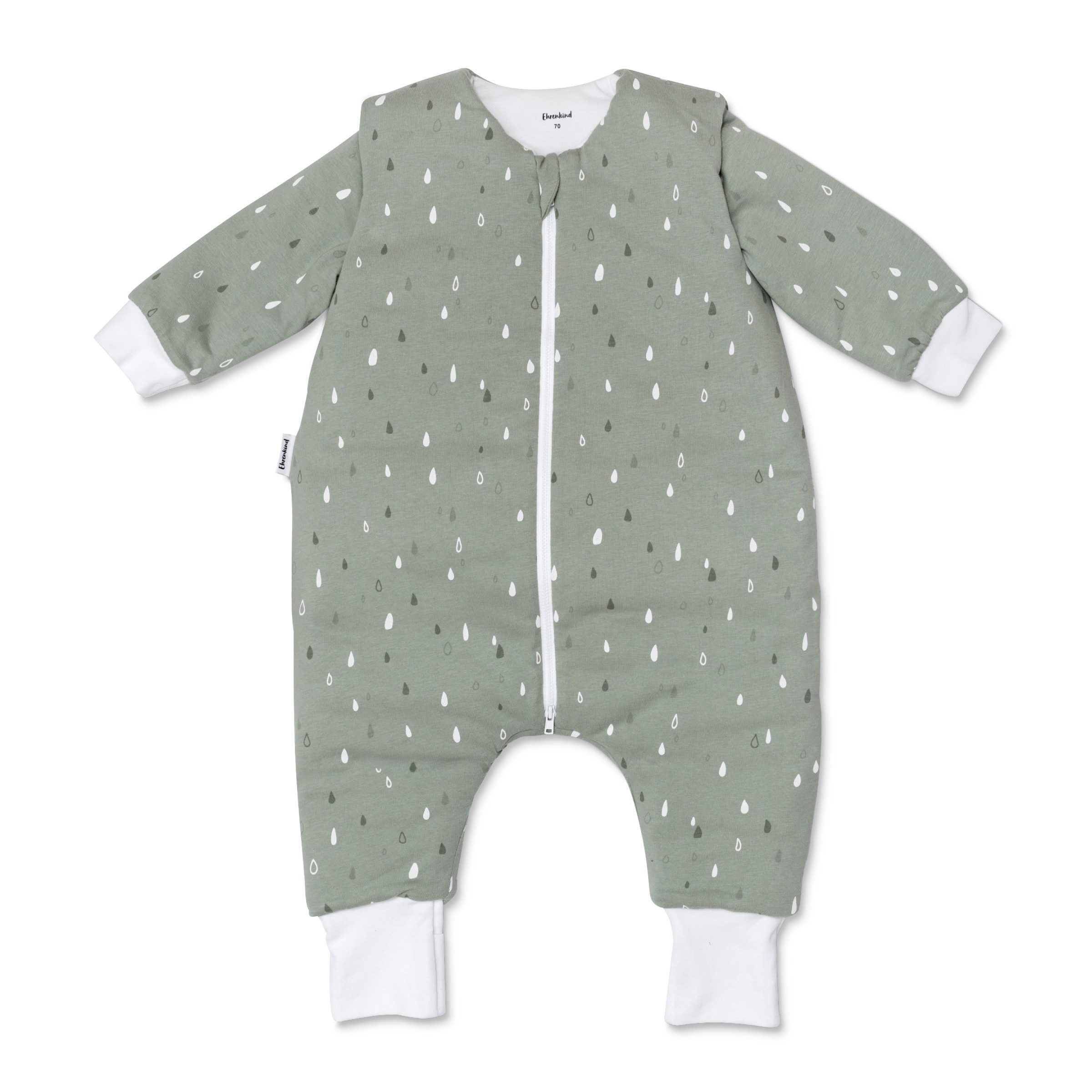 Ehrenkind Babyschlafsack Winterschlafsack mit Beinen 3.5 TOG (OEKO-TEX® STANDARD 100, Bio-Baumwolle, 3.5 TOG, Schlafsack mit Beinen), mit umklappbaren Fußbündchen