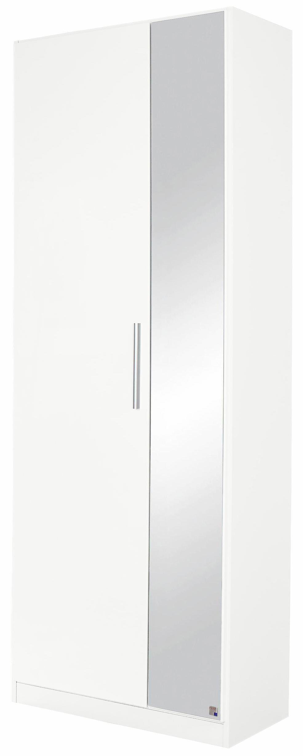 rauch Garderobenschrank Minosa mit Spiegel, Breite 69 cm weiß matt