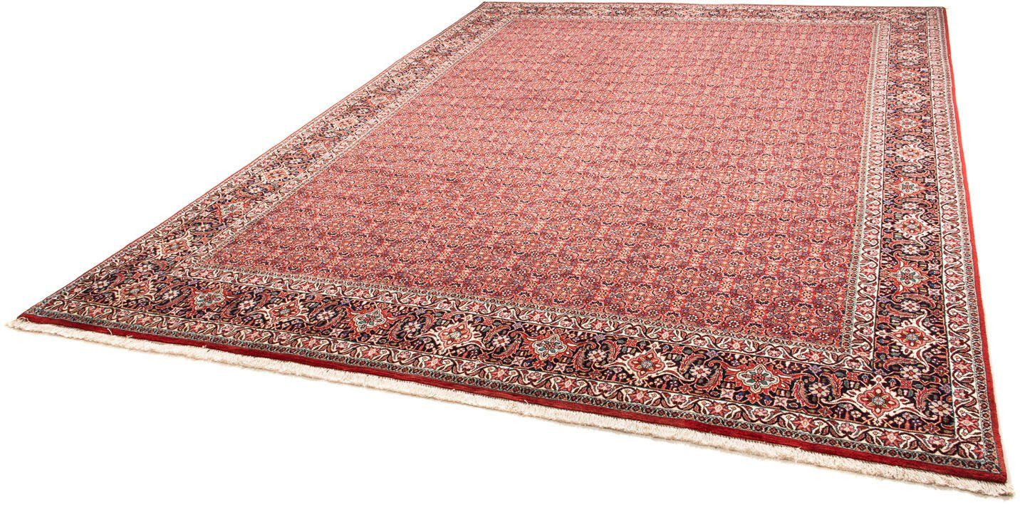 Orientteppich Perser - Bidjar - 347 x 248 cm - rot, morgenland, rechteckig, Höhe: 15 mm, Wohnzimmer, Handgeknüpft, Einzelstück mit Zertifikat