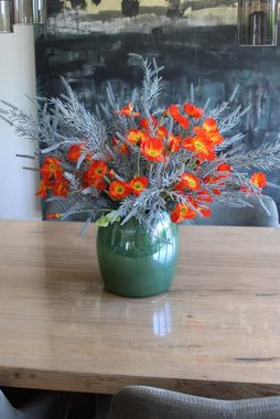 Kunstblume künstlicher Blumenstrauß Mohn-Shine 50 Durchmesser Mohn, Arnusa, Höhe 50 cm, Premium Kunstpflanzen