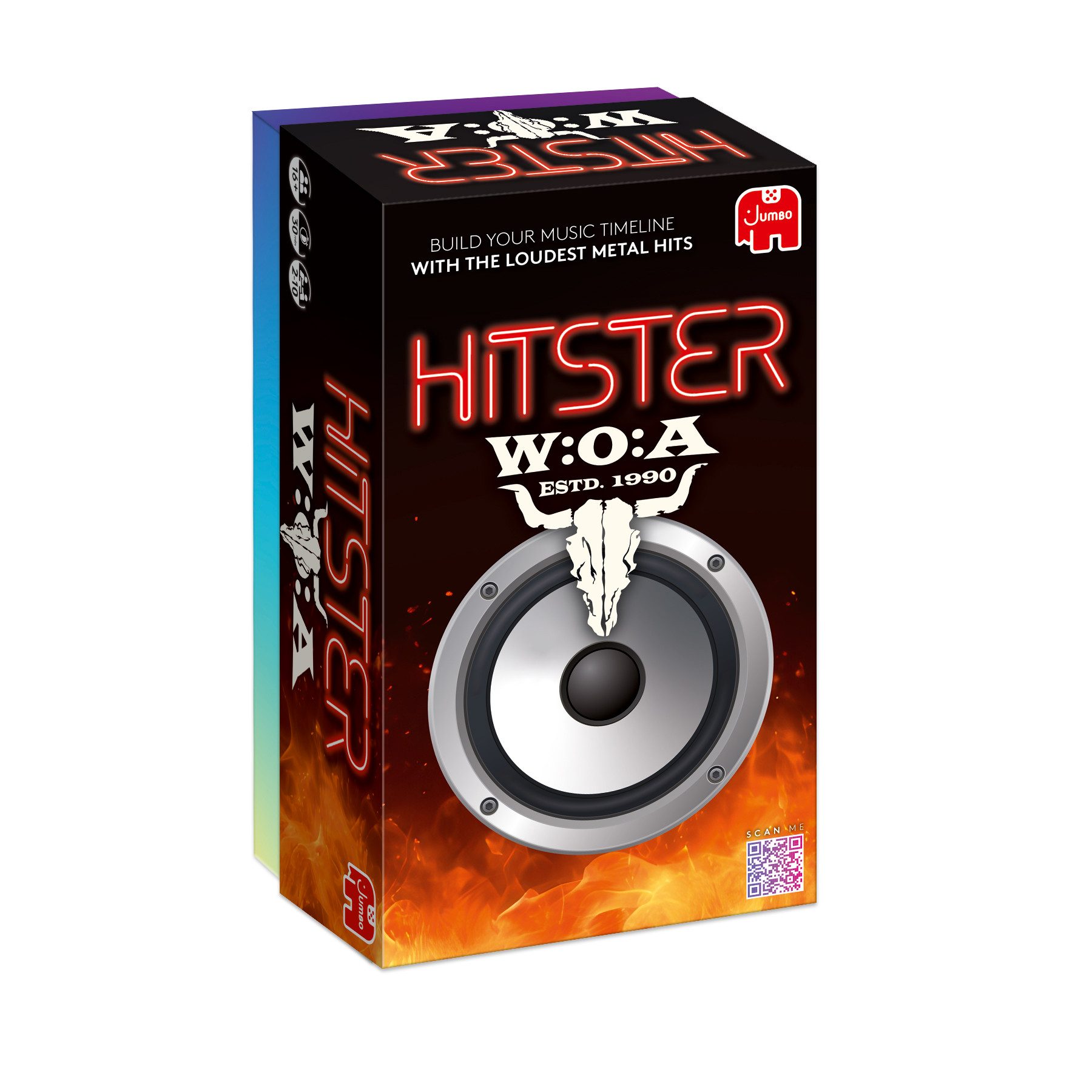 Jumbo Spiele GmbH Spiel Hitster Wacken, Partyspiel, Deutsche Version, Hitster Rock Partyspiel