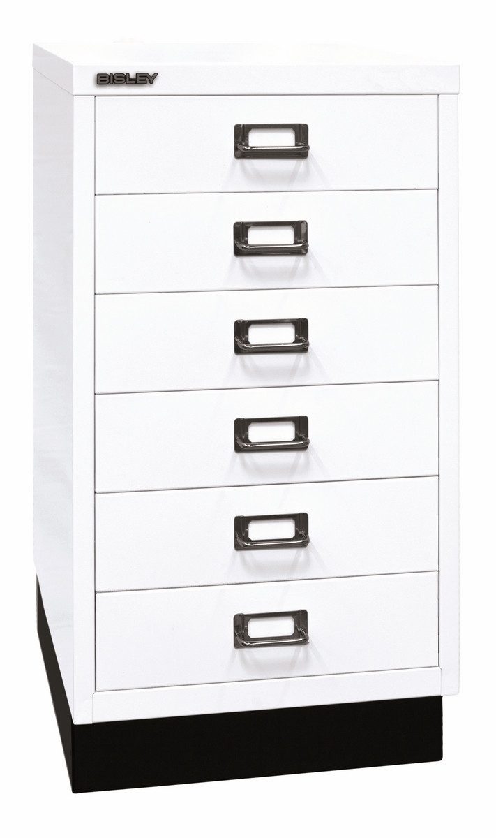 Bisley Aktenschrank MultiDrawer Schubladenschrank in Verkehrsweiß - Maße: H 67 x B 35 x T 43 cm