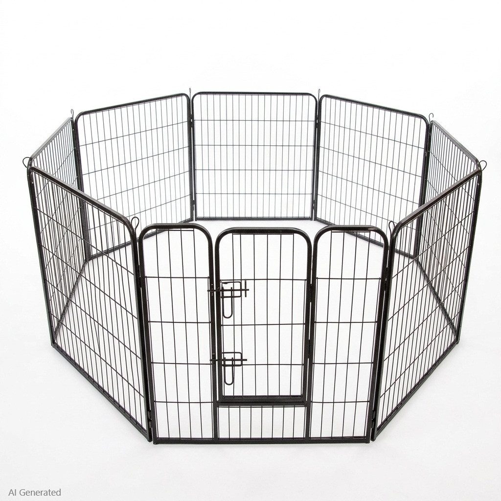 BruKa Freigehege Welpenauslauf Freigehege Young Dogs Tierlaufstall Welpenzaun 80cm