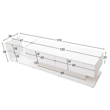Tongtong TV-Schrank variable LED-Beleuchtung
