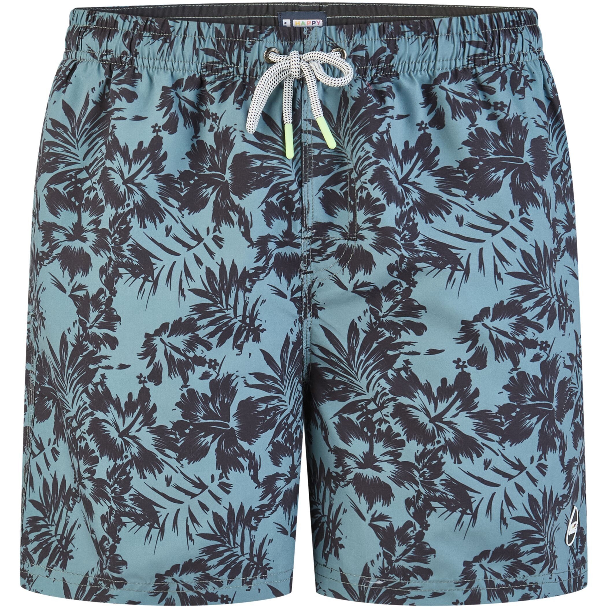 HAPPY SHORTS Badehose HAPPY SHORTS Herren Badeshorts Strandshort Hawaii Blumen S - XXL