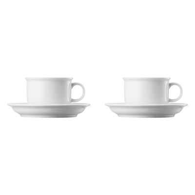 Thomas Porzellan Tasse 2 x Kaffeetasse 2-tlg. - TREND Weiß - 1 Set