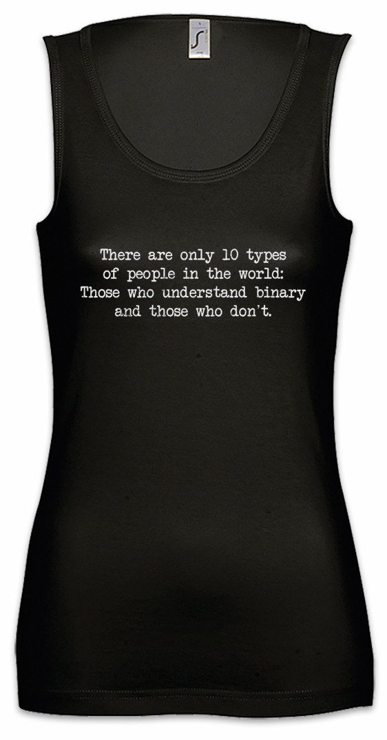 Tanktop There Are Only 10 Types Of People Ärmelloses Damen T-Shirt Binary Code