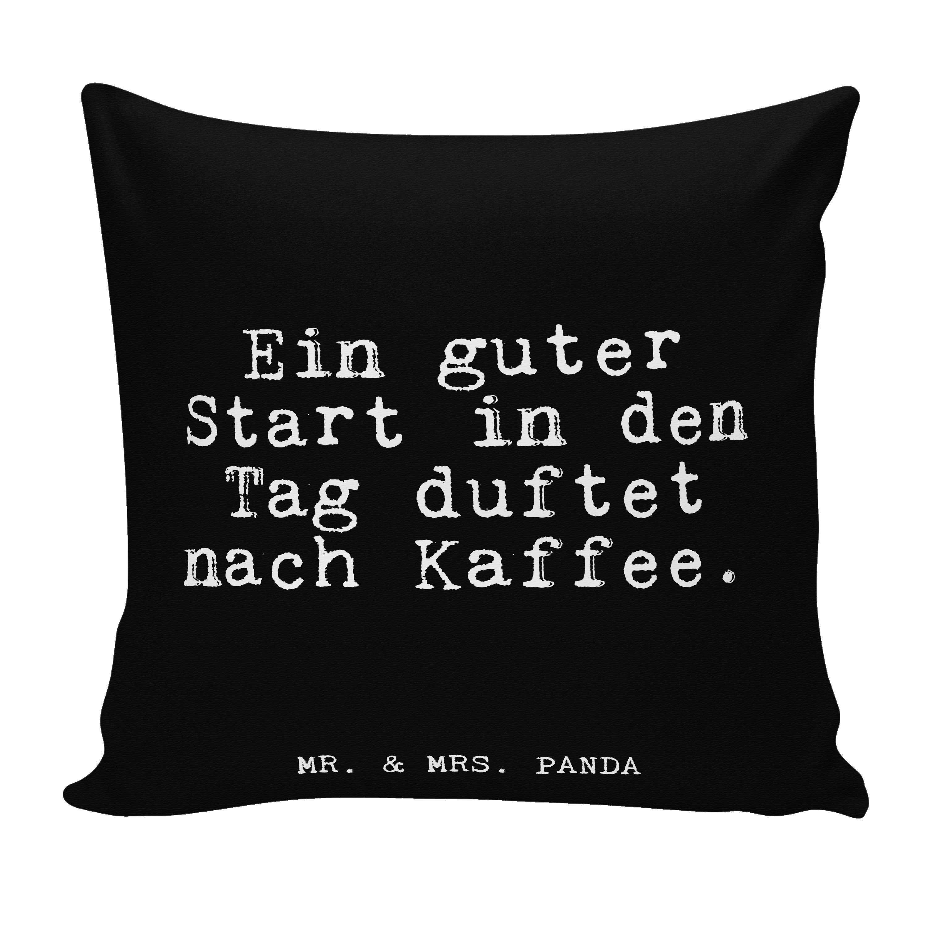 Geschenk Ein in... & Dekokissen Freund Panda - Mrs. Geschenk, guter Schwarz Kollegen, Mr. Start -