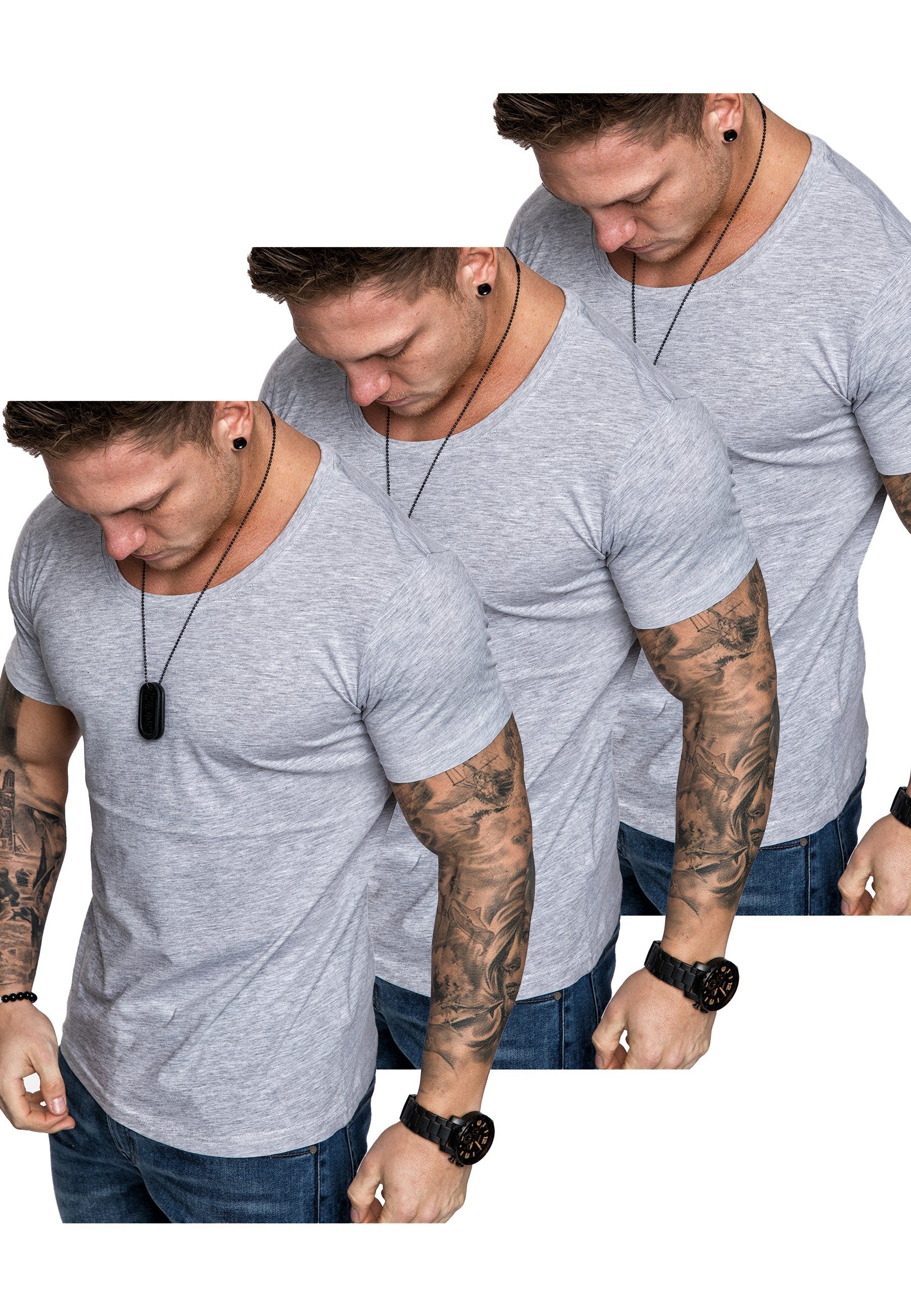 Amaci&Sons T-Shirt 3. LANCASTER 3er-Pack T-Shirts günstig online kaufen