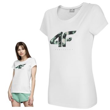 4F Kurzarmshirt 4F - TSD030 Damen Logo T-Shirt, Baumwoll Shirt