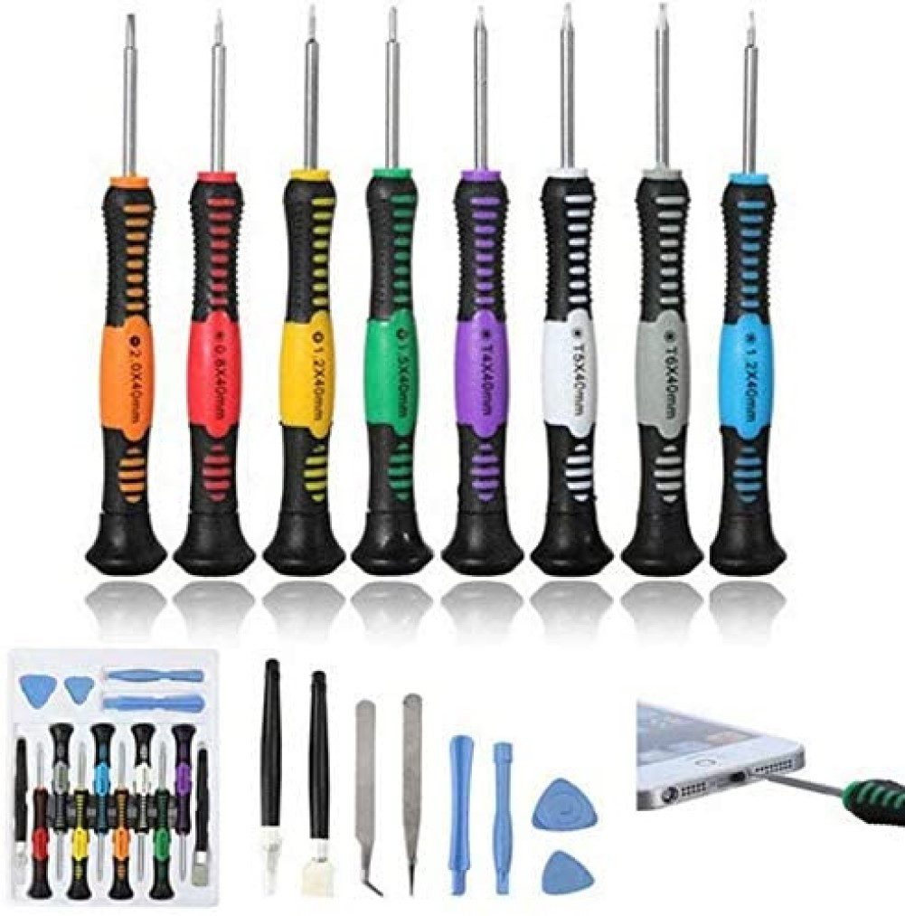 OLi Werkzeugset 16 in1 Werkzeugset Reparatur für Smartphone für Tabläts Ipads, (Spar-Set, 16-tlg), 16 teile überall Tragbar