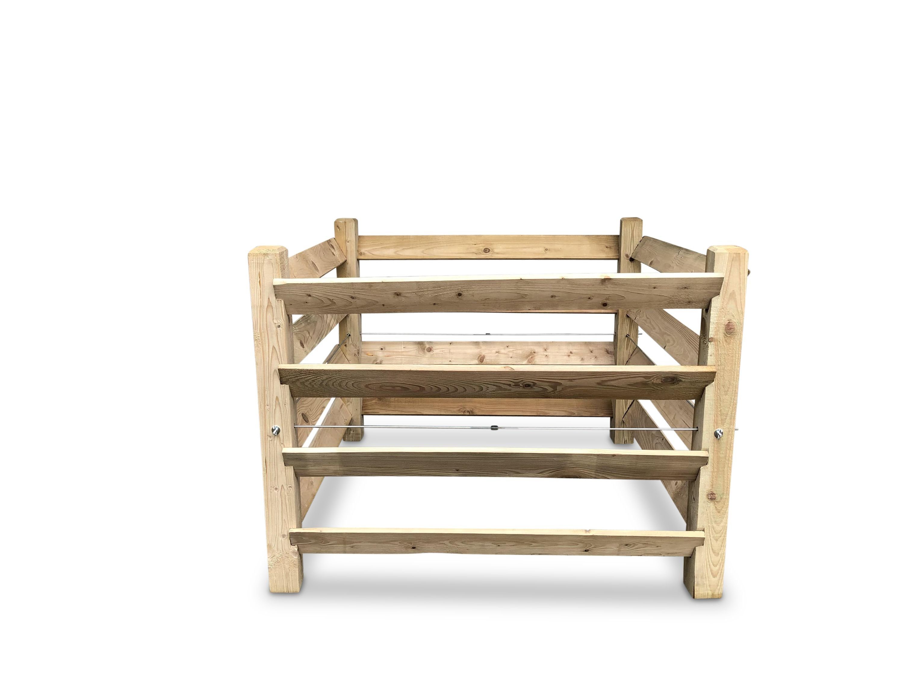 Komposter FIX-Komposter Stabil aus Holz - ca. 650 L Volumen