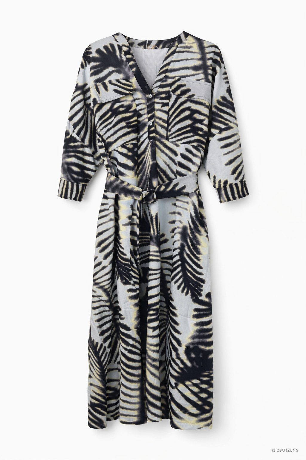 CATNOIR Blusenkleid Kleid CATNOIR mit Palmenprint