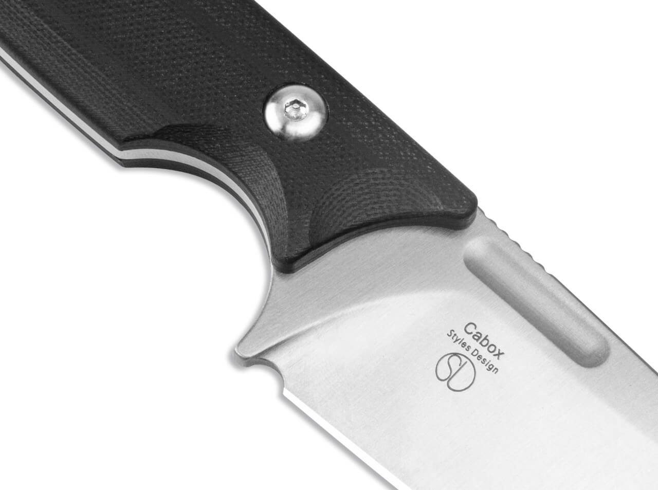 Kizer Universalmesser Kizer Cabox 154CM G10 Black feststehendes Messer mit Kydexscheide, (1 St), Scheide inklusive
