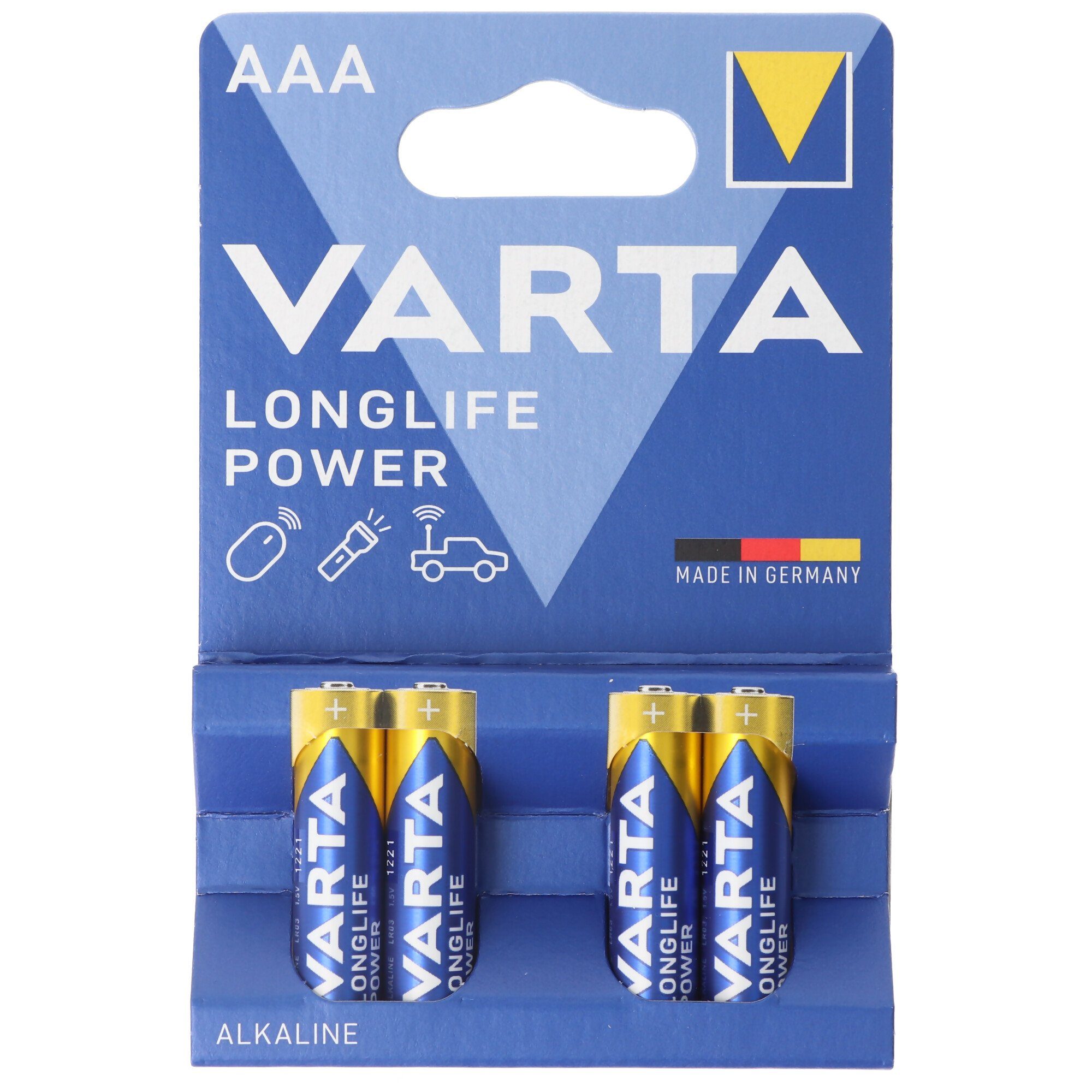 VARTA Varta Longlife Power (ehem. High Energy) Micro AAA 4903 Batterien 4er Batterie, (1,5 V)