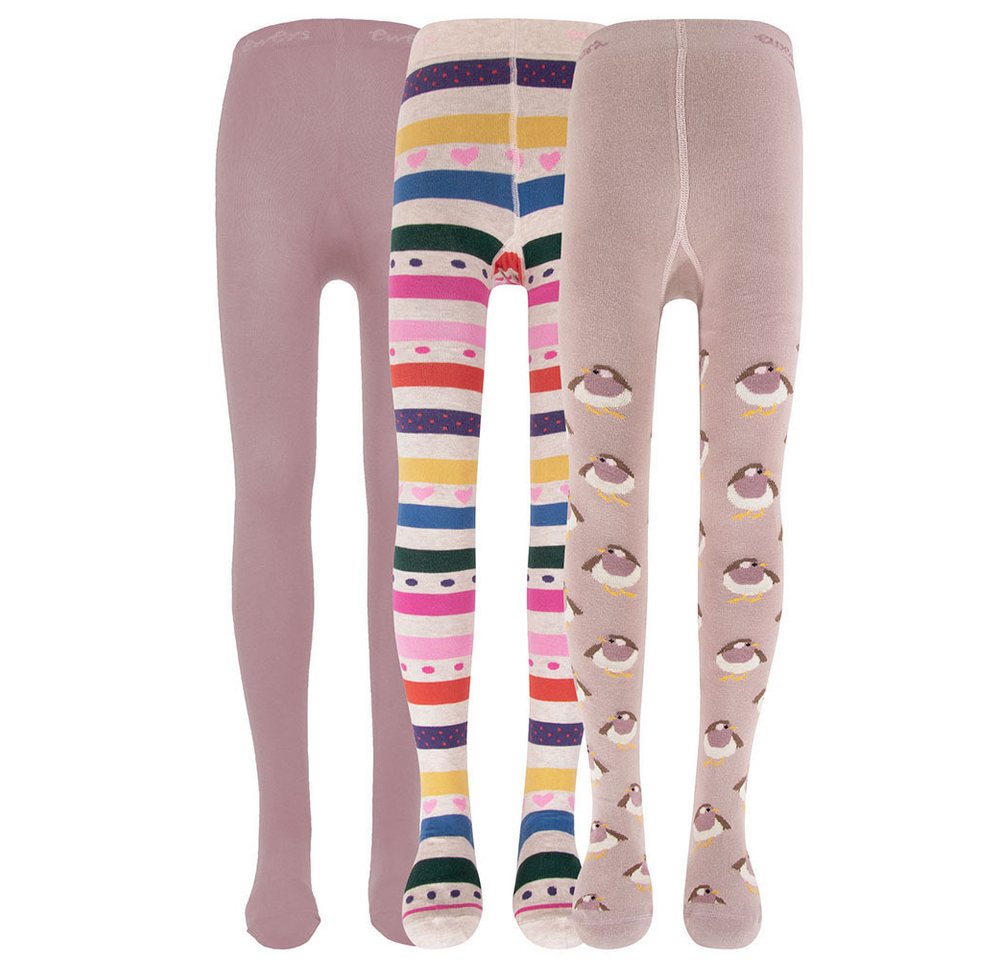 Ewers Strumpfhose Strumpfhose Mädchen Sonderposten 3er Pack (3 St. 3er-Set) 80% Baumwolle, 17% Polyamid, 3% Elasthan