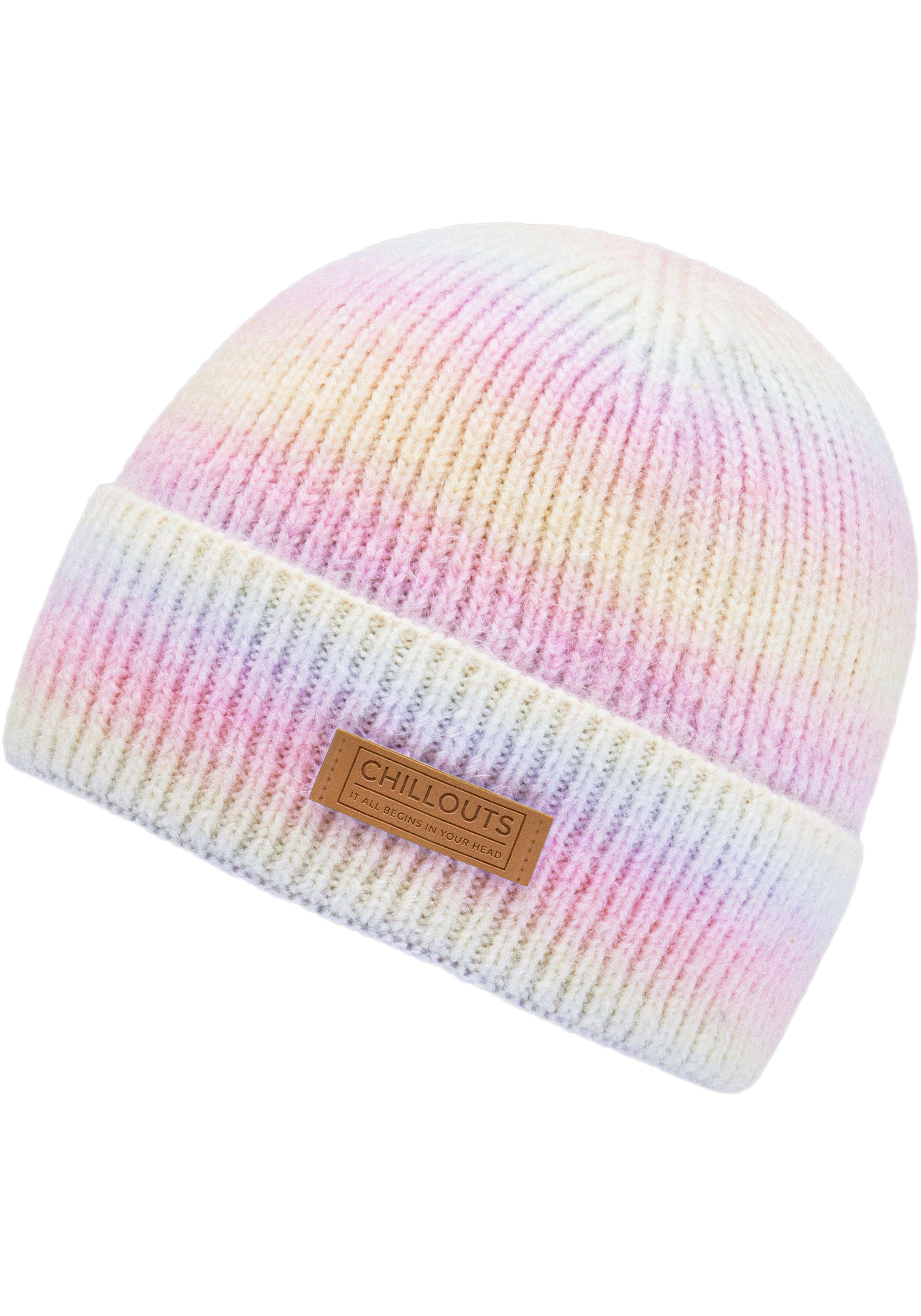 Optik Strickmütze chillouts rainbow Sally melierter Hat In melange