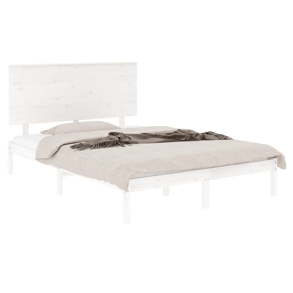 Vidaxl Massivholzbett Weiß Kiefer 140x190 Cm günstig online kaufen
