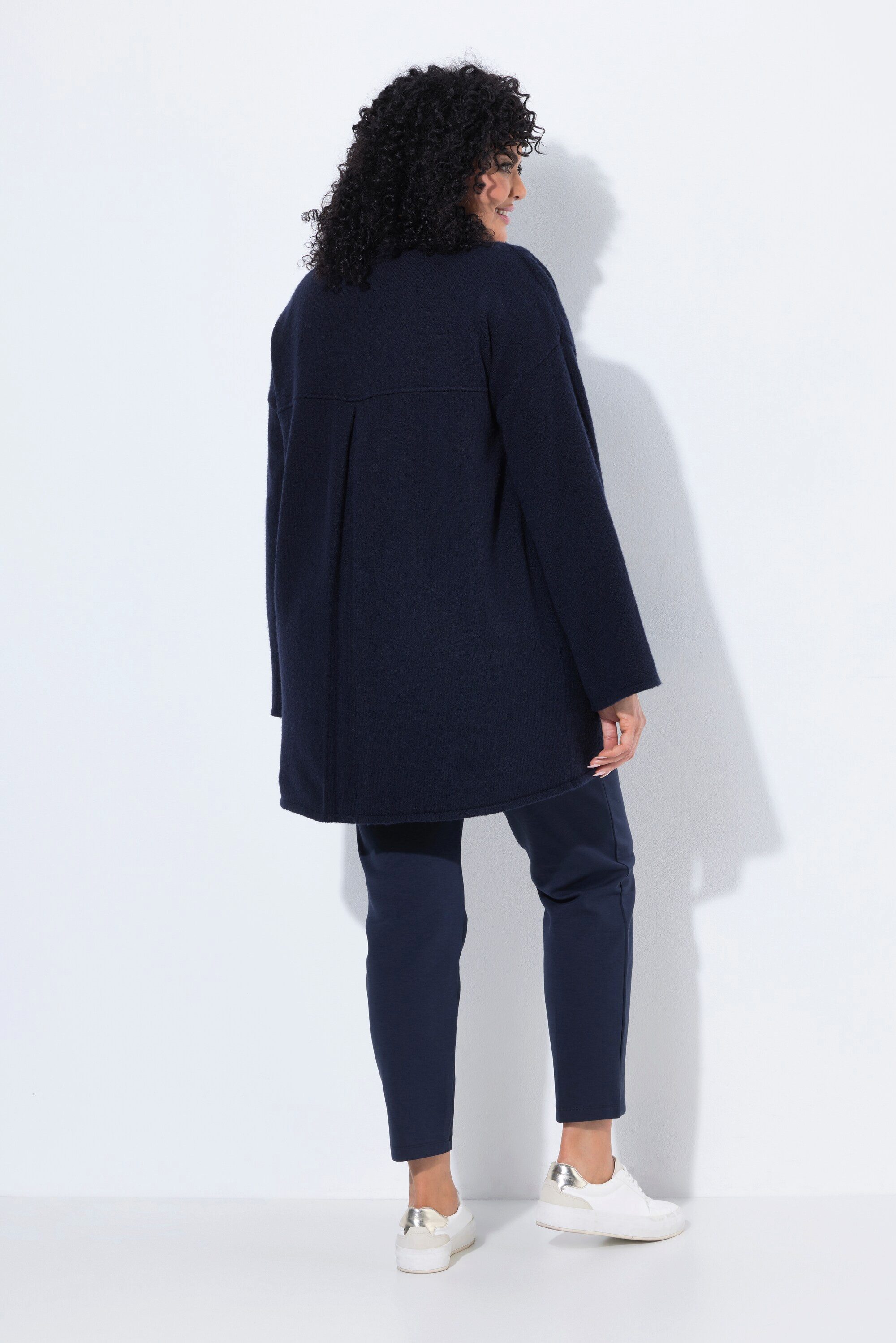 Ulla Popken Strickjacke Kimono-Strickjacke Schalkragen ohne Verschluss – Bild 3 von 4