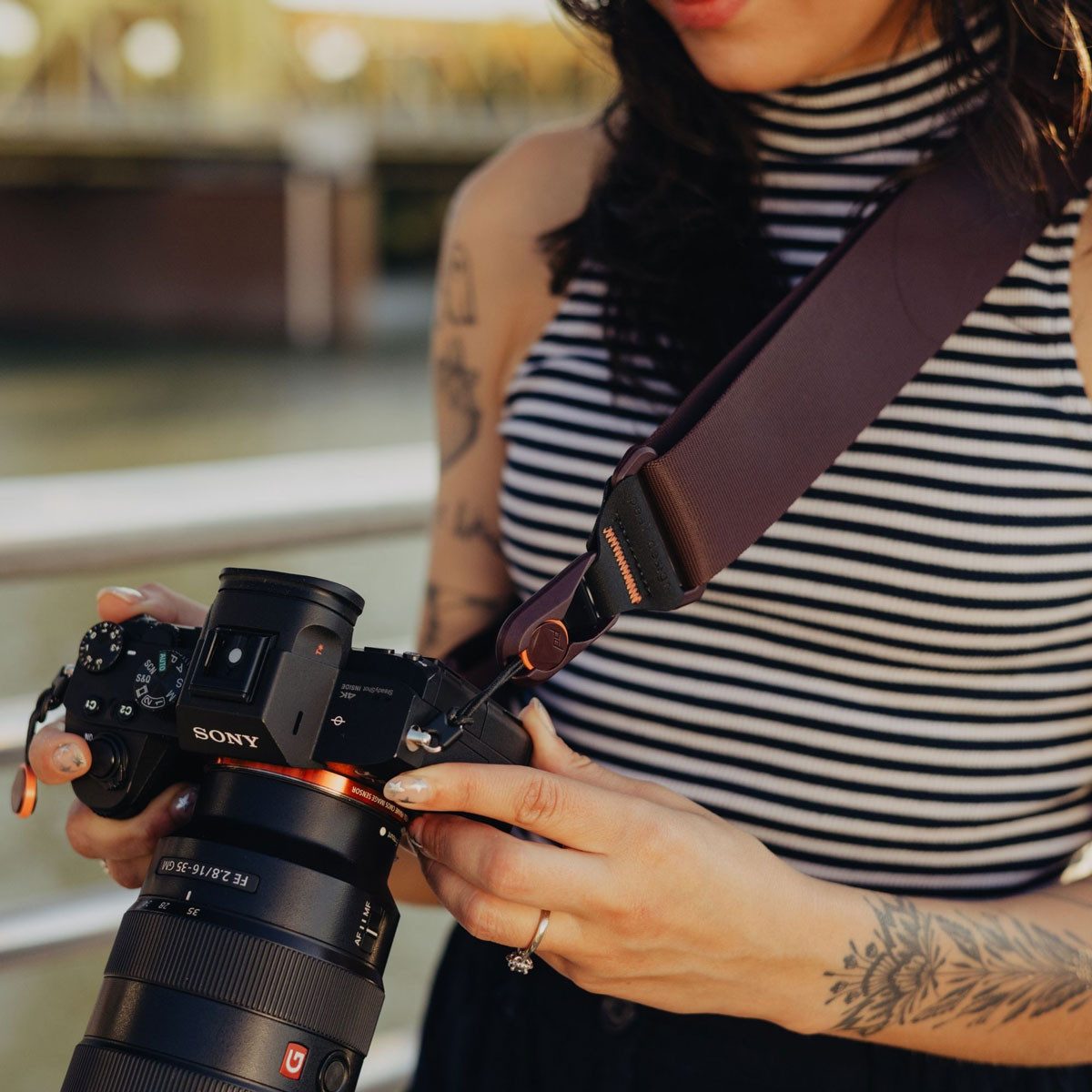 Peak Design Tragegurt Slide Kamera-Tragegurt - Eclipse (Weinrot)