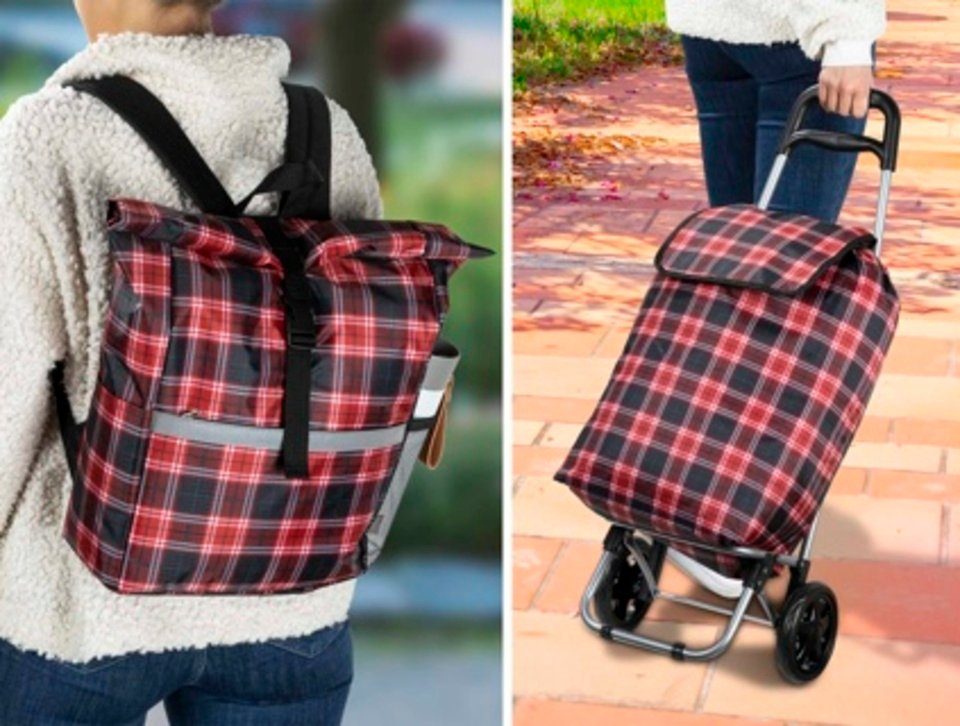 HI Einkaufstrolley Einkaufstrolley mit Rucksack Maße Trolley: ca. 36 x 28 x günstig online kaufen