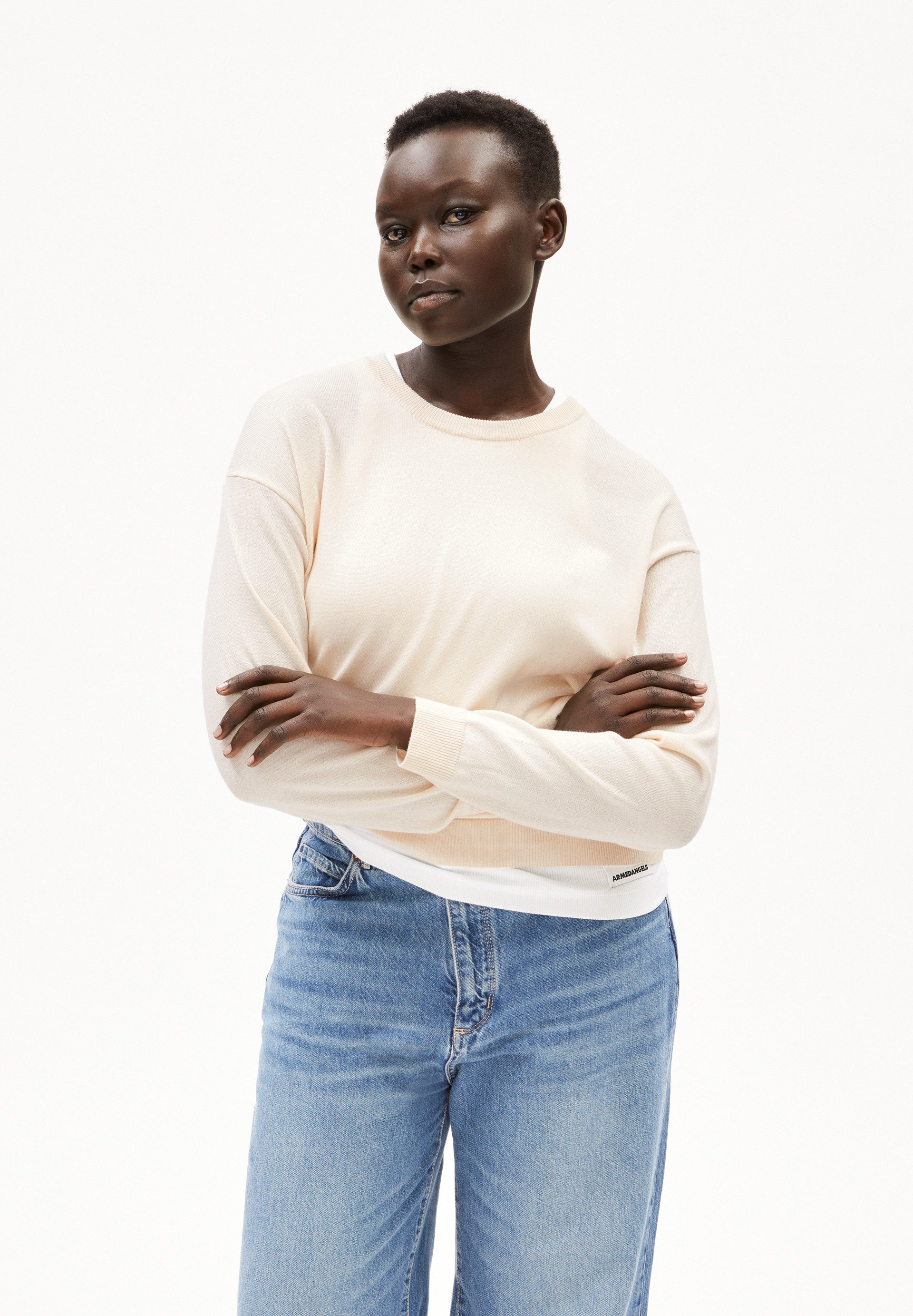 Armedangels Strickpullover LARUNAA Damen Pullover aus Bio-Baumwoll Mix (1-t günstig online kaufen
