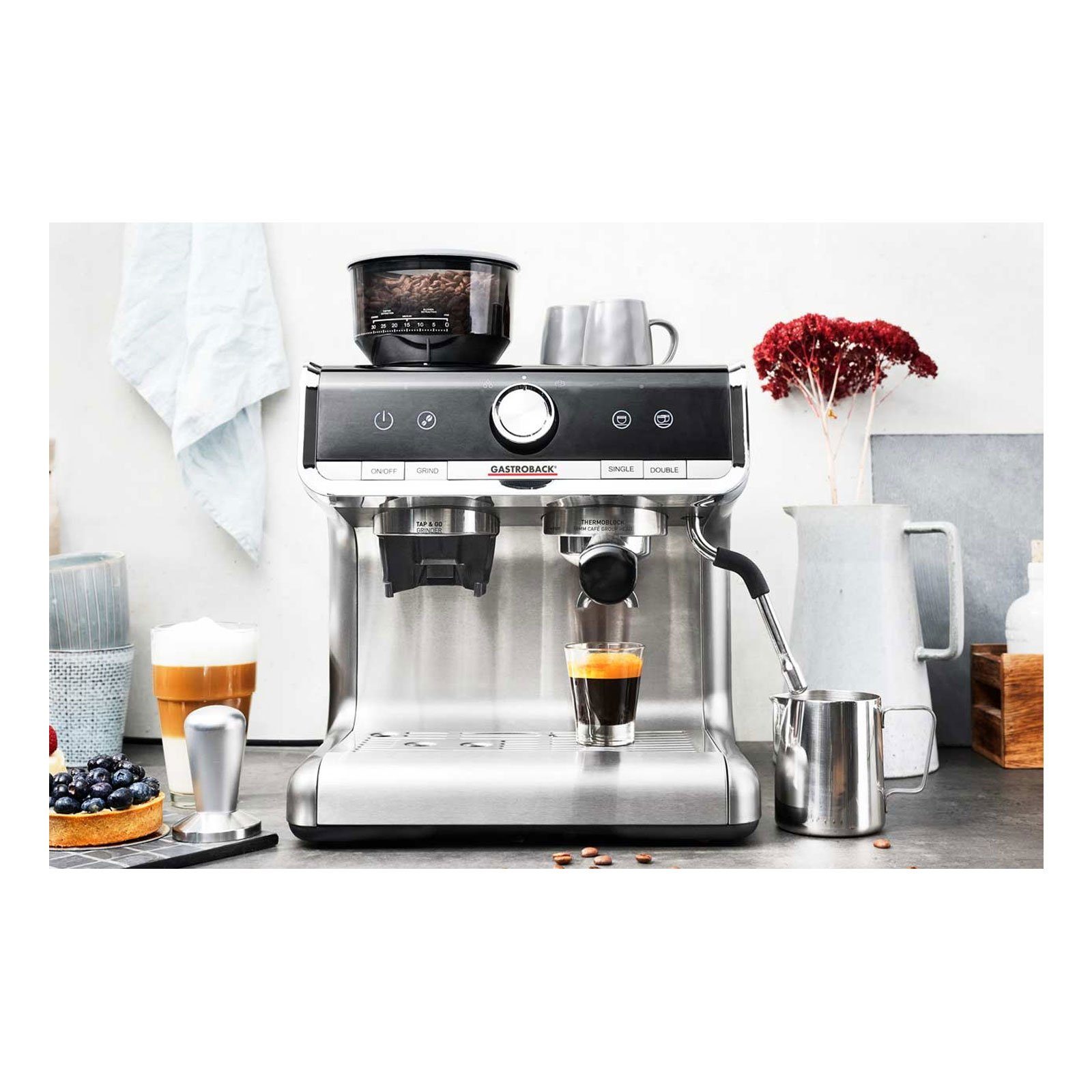 Gastroback Siebträgermaschine 42616 Design Espresso Barista Pro