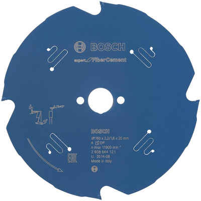 Bosch Professional Kreissägeblatt Expert for Fibre Cement, 160 x 20 x 2,2 mm, 4 Zähne