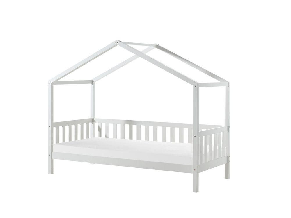 Kinderbett Bett 90x200 cm Kiefernholz Weiß