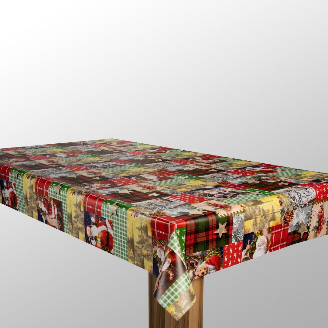 laro Tischdecke Wachstuch-Tischdecke Sterne Weihnachten Weihnachts-Motive