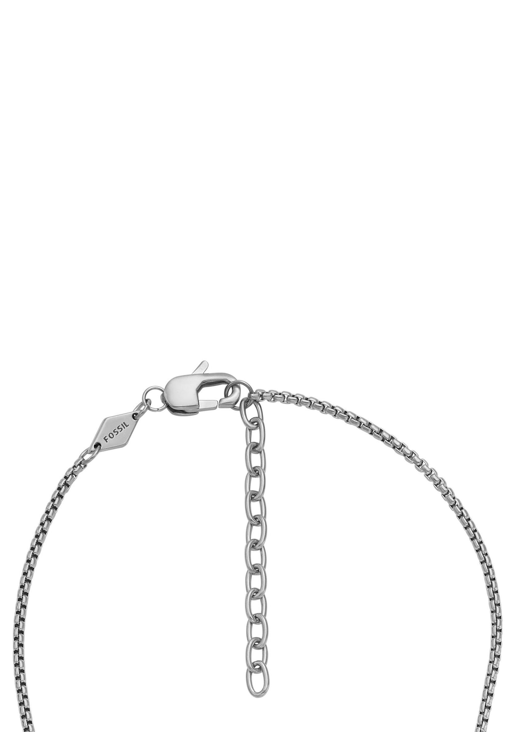 Fossil Kette mit Anhänger Schmuck Geschenk Edelstahl Halskette JEWELRY Kreuz
