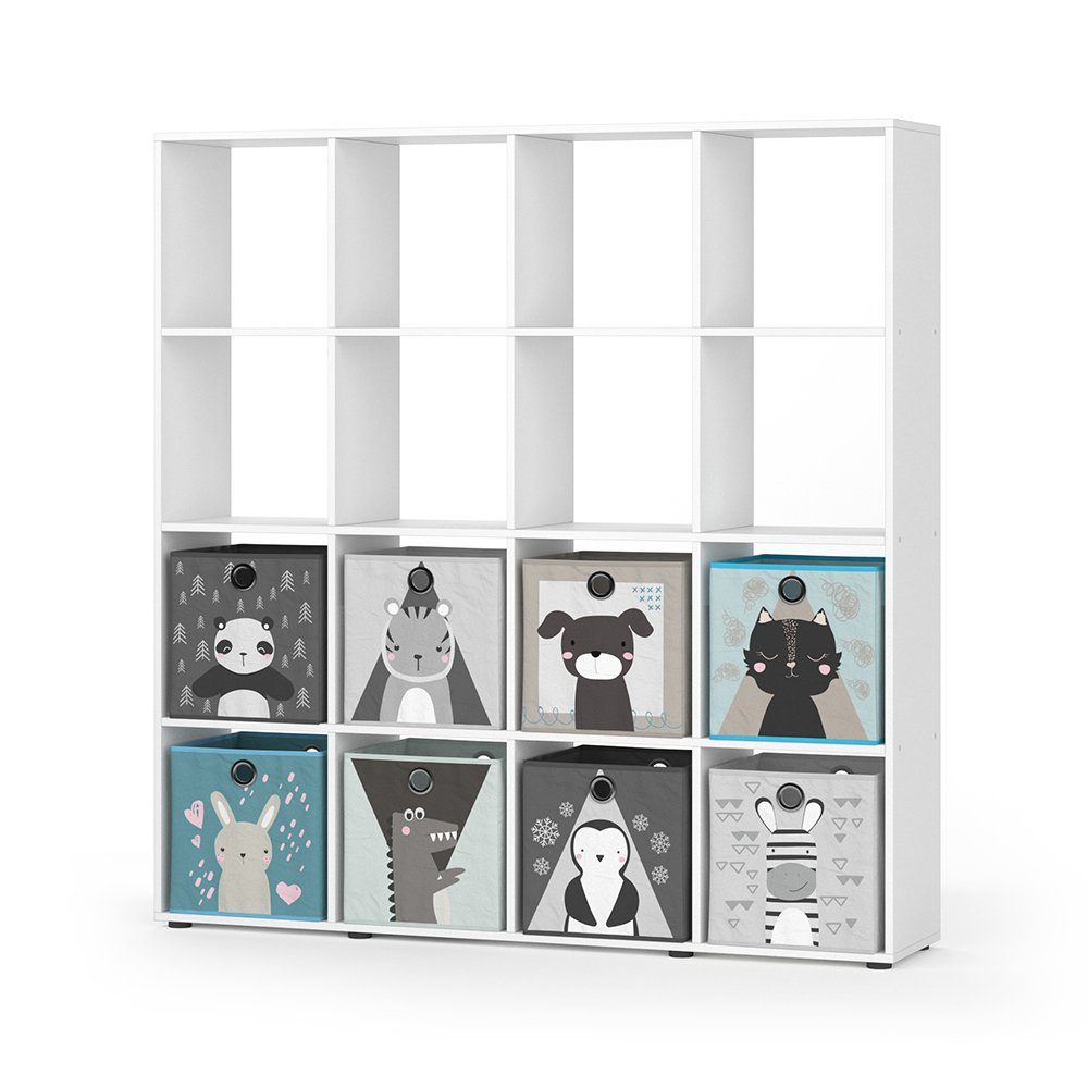 Vicco Bücherregal Karree, Weiß, 138.5 x günstig online kaufen