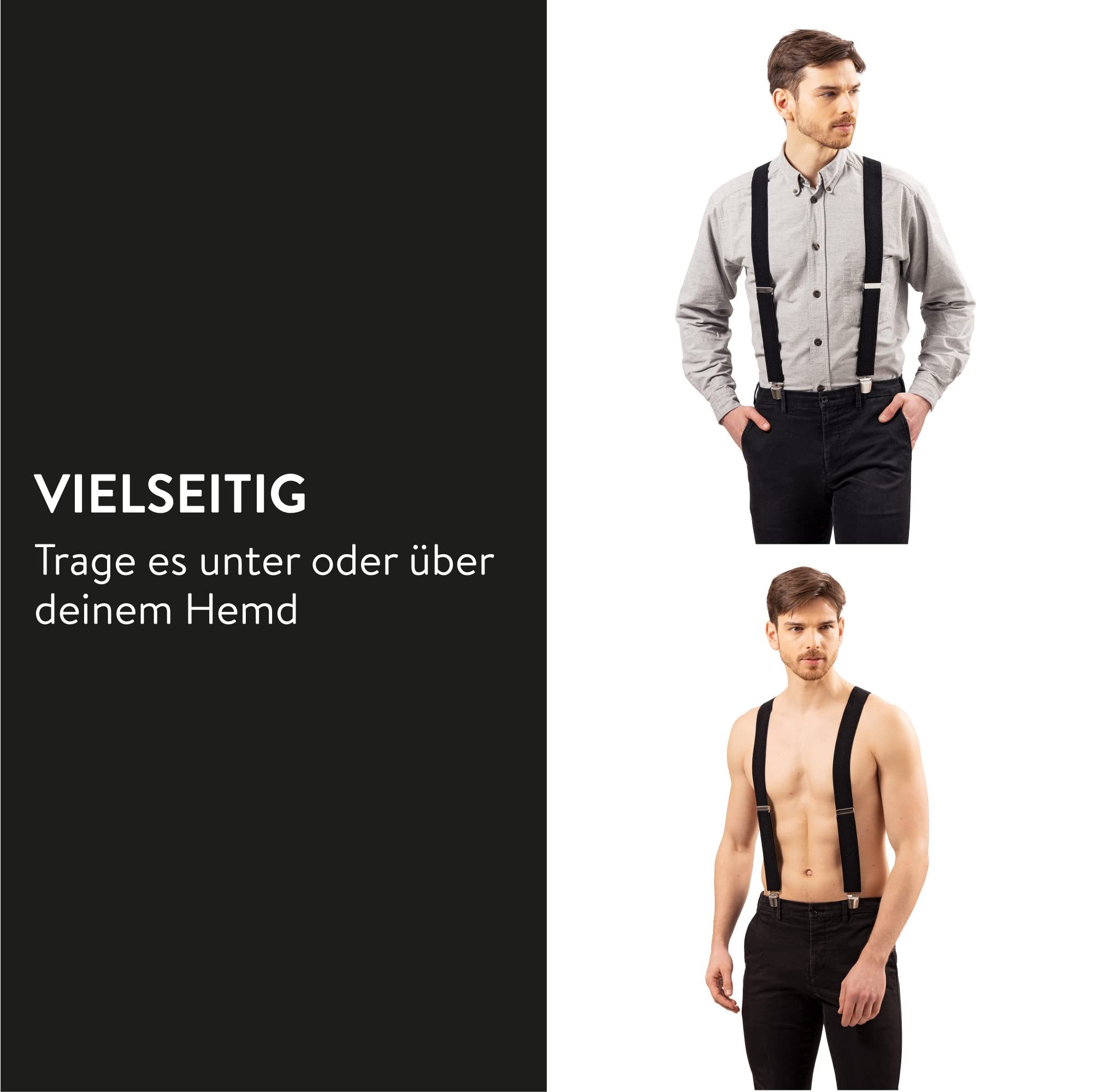 Ted Williams Hosenträger Verstellbare Herren Hosenträger, 4cm Breit, 4 Meta günstig online kaufen