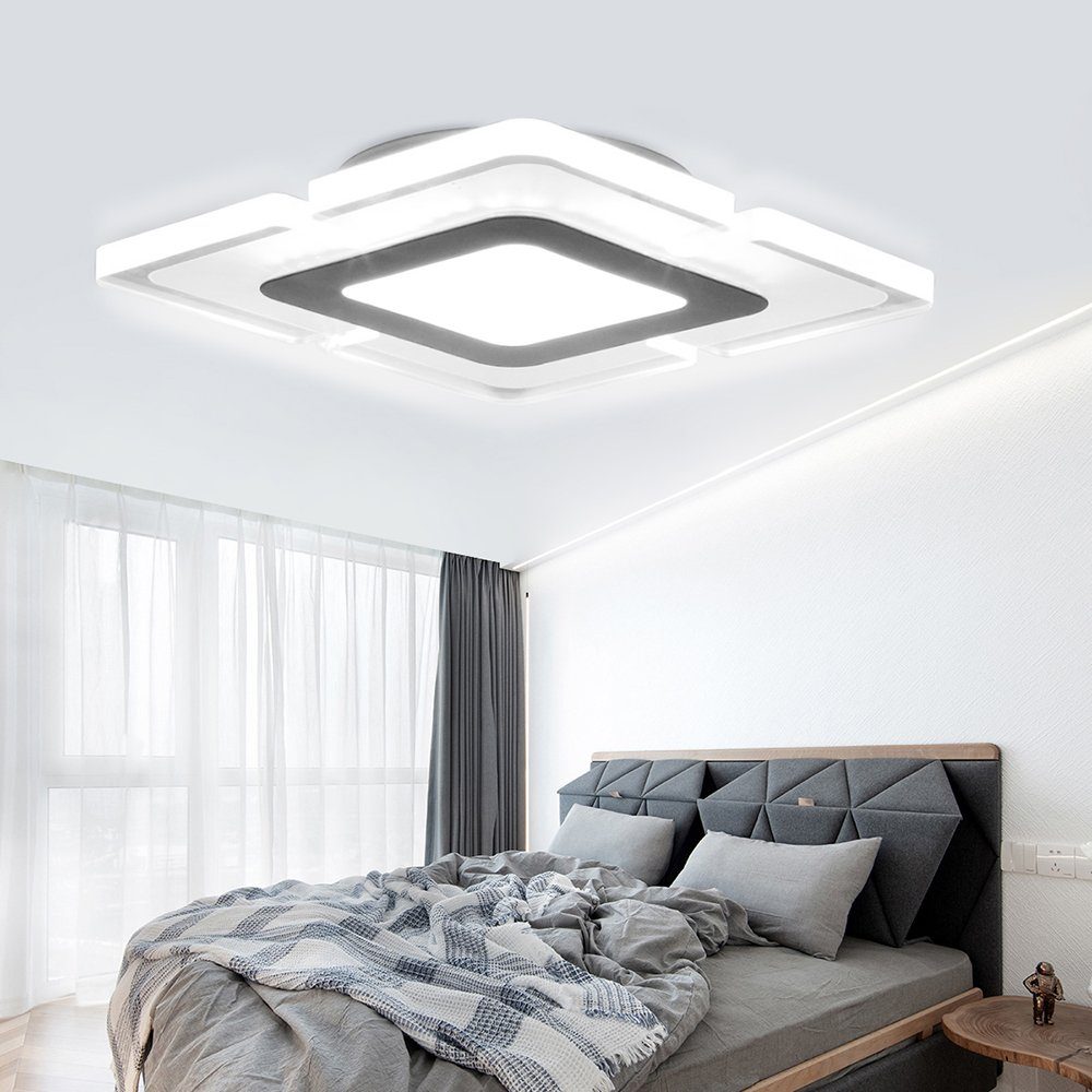 iscooter LED Deckenleuchte Wohnzimmer Schlafzimmer Acryl Deckenlampe