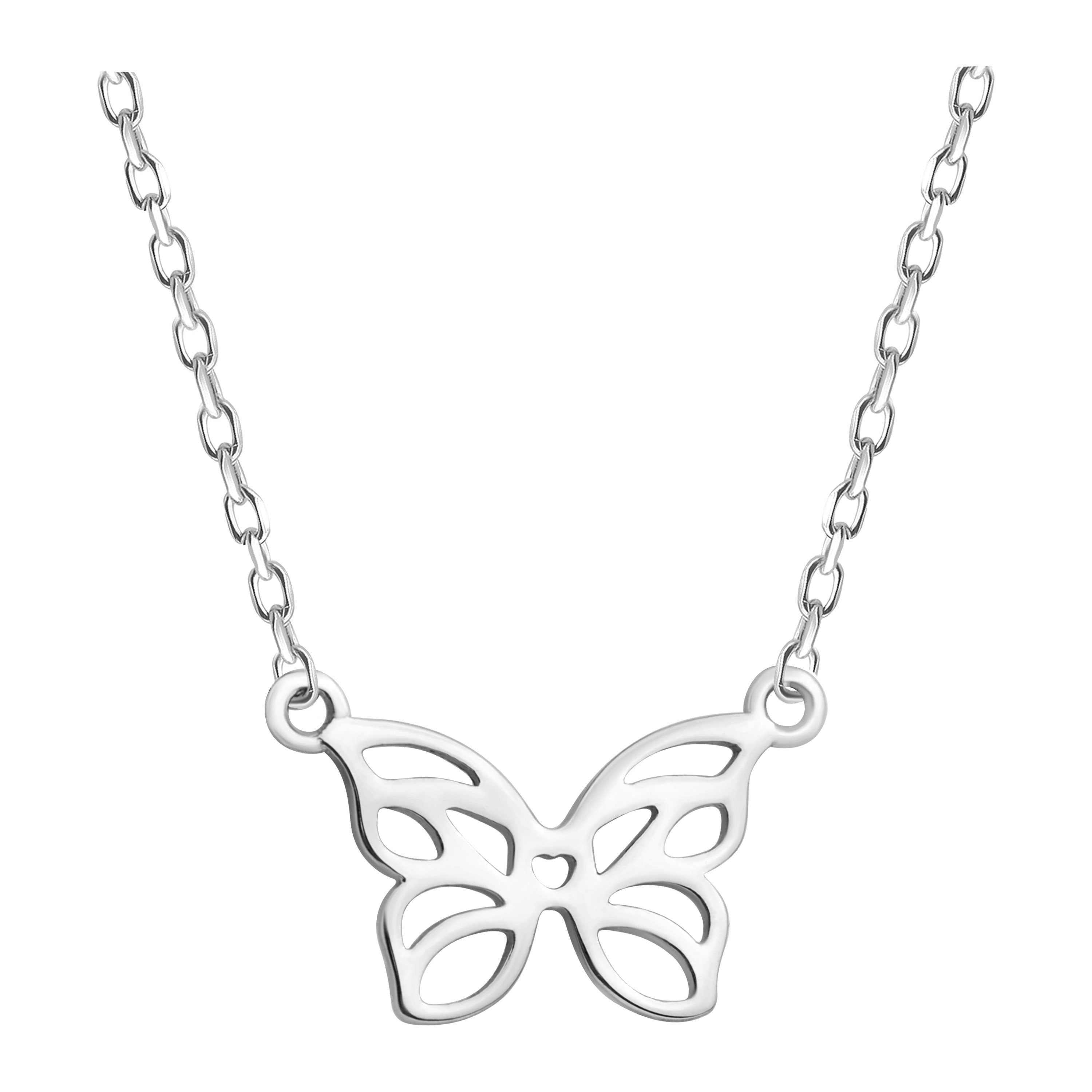 Sofia Milani Kette mit Anhänger Schmetterling, 925 Silber Damen Schmuck | Silberketten