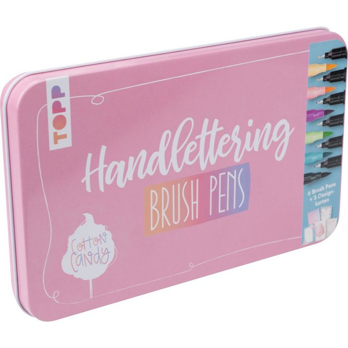 Topp Faserstift Handlettering Designdose Brush Pens Cotton Candy 11 Teile