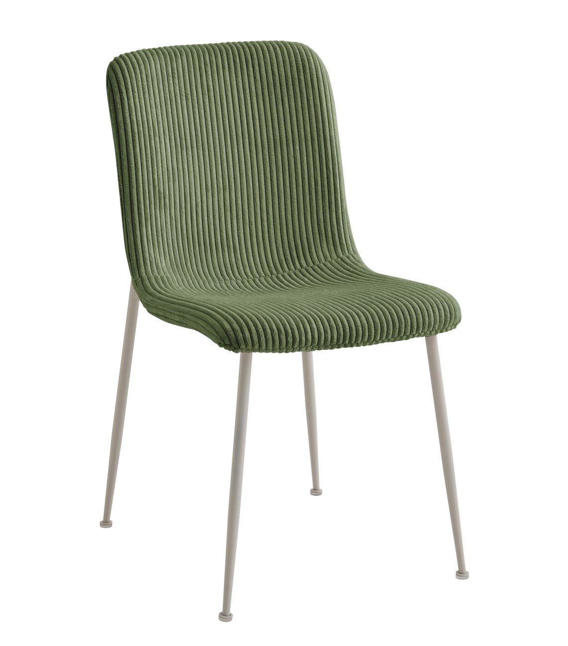 Feeling4Home Stuhl Rinas 4er-Set mit Cordbezug, Grün