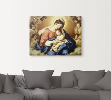 Artland Leinwandbild Madonna mit Kind., Religion (1 St), auf Keilrahmen gespannt