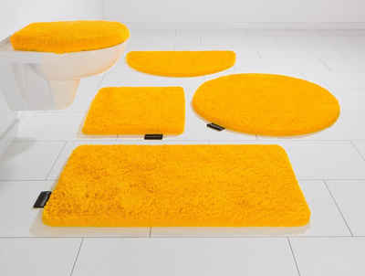 Badematte Lana Bruno Banani, Höhe 25 mm, rutschhemmend beschichtet, fußbodenheizungsgeeignet, Polyacryl, rechteckig, Badteppich, unifarben, auch als 3 teiliges Set & rund